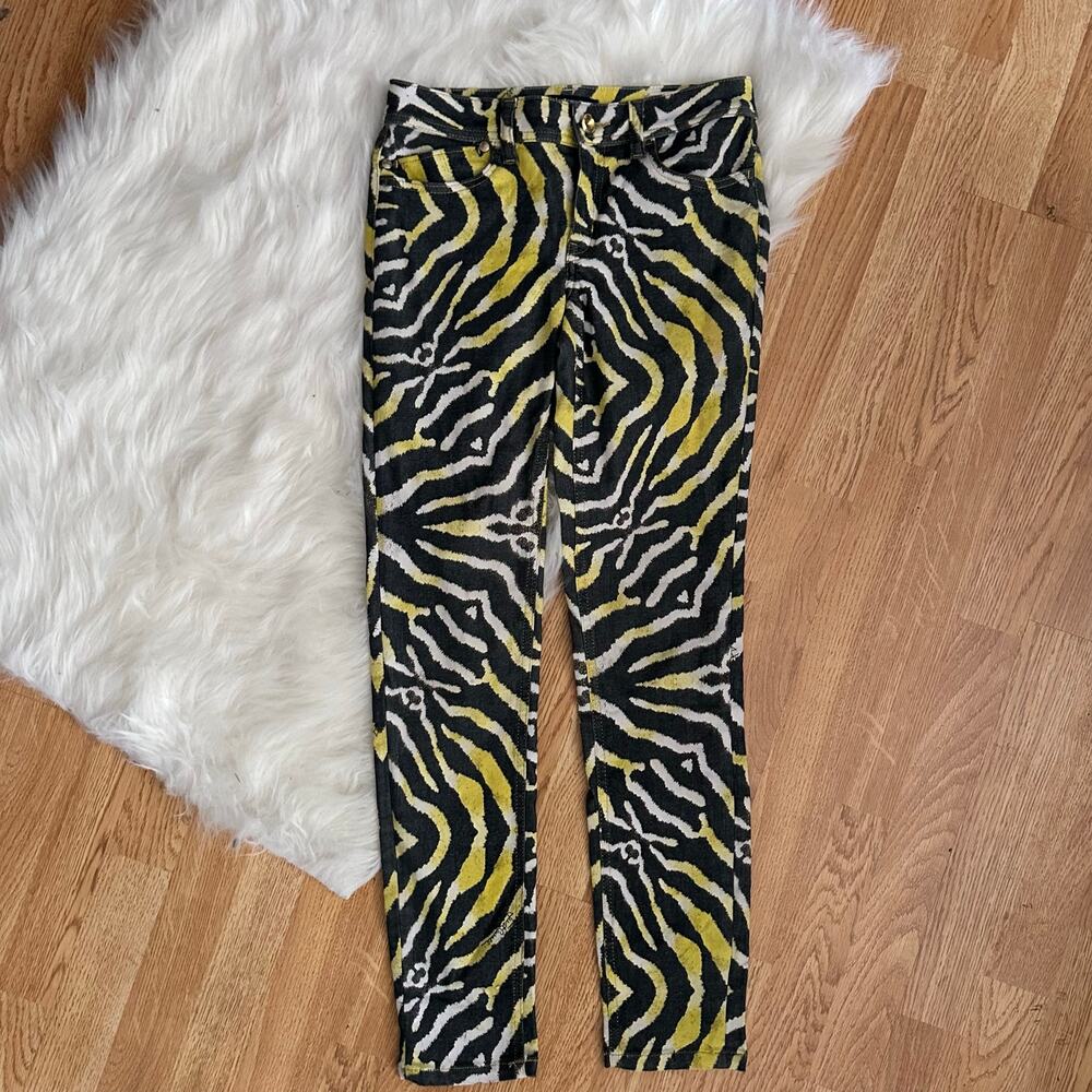 Just Cavalli Zebra Animal Print y2k skinny jeans